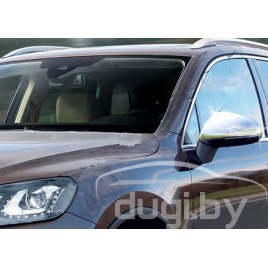 Накладки на зеркала (нерж.) 2 шт. VW TOUAREG (2010-)